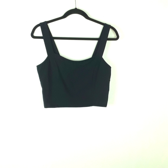 Express Black Crop Top Tank Large - Picture 2 of 7